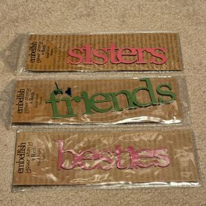 Demdaco Embellish Your Story by Roeda Magnet 3 Pack Besties / Friends /‎ Sisters